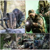 Шарф-сітка Tactical Scarf Mesh (Sniper Veil) Camo Woodland