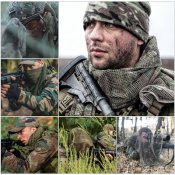 Шарф-сітка Tactical Scarf Mesh (Sniper Veil) Camo Woodland
