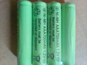 4 шт аккумуляторы Ni-Mh 700 mAh AAA (R03) блистер (2 шт.)