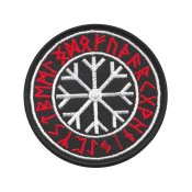 Вишитий шеврон "Runic circle Руничне коло" на липучці