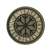 Вишитий шеврон "Runic circle Руничне коло" на липучці