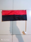 Чевоно чорний прапор . розміром :40 см. Х...
