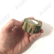 Лента камуфляжная, зеленая трава 250х2,5 см.