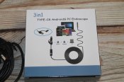 Ендоскоп камера для смартфона та ноутбука 5м. 7мм, IP67 USB-micro USB-TypeC (1106)