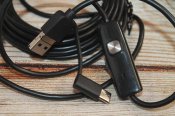 Ендоскоп камера для смартфона та ноутбука 5м. 7мм, IP67 USB-micro USB-TypeC (1106)