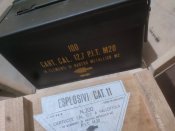 Ящик з металевими коробами з під лент 12.7 (50CAL) NATO