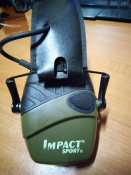 Активні тактичні навушники Howard Impact Sport R-01526 Olive