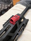 Strike Industries Armaspec Leapers UTG Тюнинг ar15 в красном цвете
