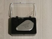 Ювелирная лупа Jeweler's metal loupe Silver Увеличение 30Х,линза 21мм,LED подсветка (1 шт.)