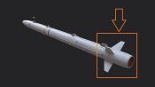 Частина ракети AIM-132 ASRAAM
