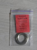Припій Solder для паяння Sn/Ag/Cu з вмістом срібла з флюсом L=1m D=1mm (2 шт.)