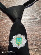 Галстук МВД Украины с вышивкой