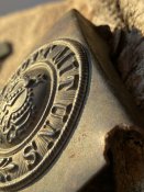 Німецька Пряжка ПСВ «GMU» з залишками позолоти та рідного ременя