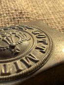 Німецька Пряжка ПСВ «GMU» з залишками позолоти та рідного ременя