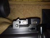 Мушка та цілик на AR-15, AR-10... На рейку Picatinny.