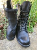 USGI Black Leather Combat Boots (Speedlace) 10.5W