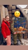 Картина мрії- «Палаючий кремль» з підписами військових