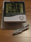 Домашняя метеостанция HTC-2 с цифровыми часами,термометром,гигрометром,календарь и будильник.С выносным датчиком (1 шт.)