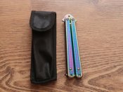 Нож балисонг бабочка Shaf A822 "Цветной кирпич" 22 см