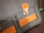 #Ф  Новый крепкий ранец из Франции ткань+кожа
