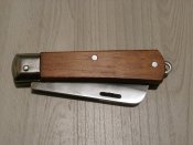 Нож складной Hufeng Tanto прямое лезвие деревянная рукоять 20 см