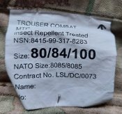 Штаны Trouser Combat MTP, 80/84/100, мультикам, лёгкое б/у, армия ВС Великобритания