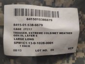 Штаны Extreme Cold/Wet Weather Gen 3, Level 6, UCP, новые, L-L