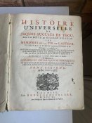 Старовинна книга Універсальна історія Жак-Огюст Де Ту. 1711 рік