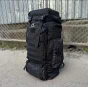 Тактичний рюкзак до 70л чорний / тактический рюкзак до 70л черный