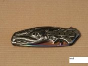 Нож складной Волк Градиент King Wolf 004C 20.5см ,Усиленый нож с клипсой