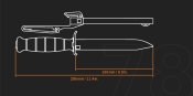 Glock FM 78 . Бойовий ніж армії Австрії. Оригінал. (1 шт.)