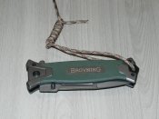 Складной туристический нож Browning 364 22см флиппер,стеклобой,темляк,