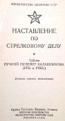 "Наставление по стрелковому делу". 1973 г. 175 стр./Клд./.