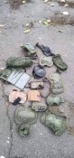 Лот разных орковских наколенников, налокотников, подсумков и др.