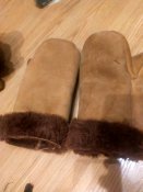 Рукавиці зимові, з натуральної овчини, в лоті 1 шт