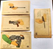 4 карточки. Оружие. /29-10. бх5/.