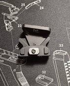 Упор UTG Angled index mount Matte Black. АК/AR15. Оригинал