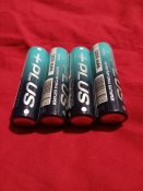 Акумуляторные батареи18650 Plus 4шт