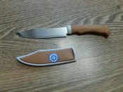 Дорожный нож в твёрдом чехле Общая длина 22 см. Длина лезвия 12 см (1 шт.)