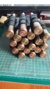 фрагмент пулеметной ленты с ммг патронов 12,7 мм