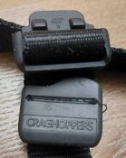 Ремень, ремешок Craghoppers, чёрный, размер 122 х 2,5 см, лёгкое б/у, Великобритания