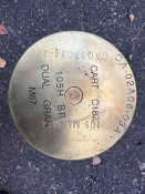 Гільза латунна 105 мм. (1 шт.)