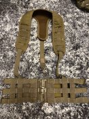 Розвантажувальний нагрудник Chet rig skeleton s койот