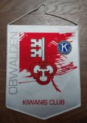 Вимпел, вымпел Kiwanis Club Obwalden, размер 23х18 см, Швейцария