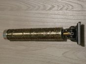 Тример Vintage Professional Barber Золотой Будда  для стрижки волосся та окантовки,Акумуляторний,зарядка micro USB,4 насадки (1 шт.)