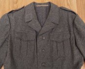 Китель зимний, сукно, размер 50-52, 1955 г, б/у, армия ВС Швейцария, под Вермахт