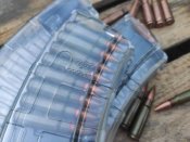 Магазин для Сайга, АК-47, АКМ, АКС, та ін. прозорий на 30 набоїв 7.62х39