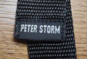 Ремень, ремешок, пояс Peter Storm, чёрный, размер 91 х 2,6 см, лёгкое б/у, Европа