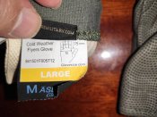 Перчатки армейские USA, зимние, огнестойкие, CWF Glowe 75N L