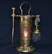 Каминный,печной набор для чистки. Медь ,латунь.